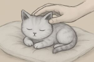 Fühlt die blinde Katze sich noch wohl und hat Lebensqualität?